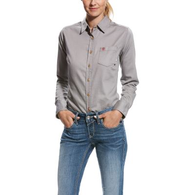 Ariat FR Basic - Werkhemd Zilver Dames - 29964-359